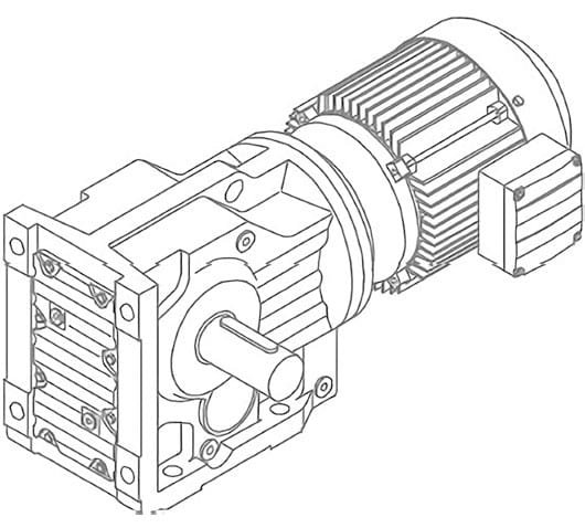 K系列斜齿轮-伞齿轮减速机