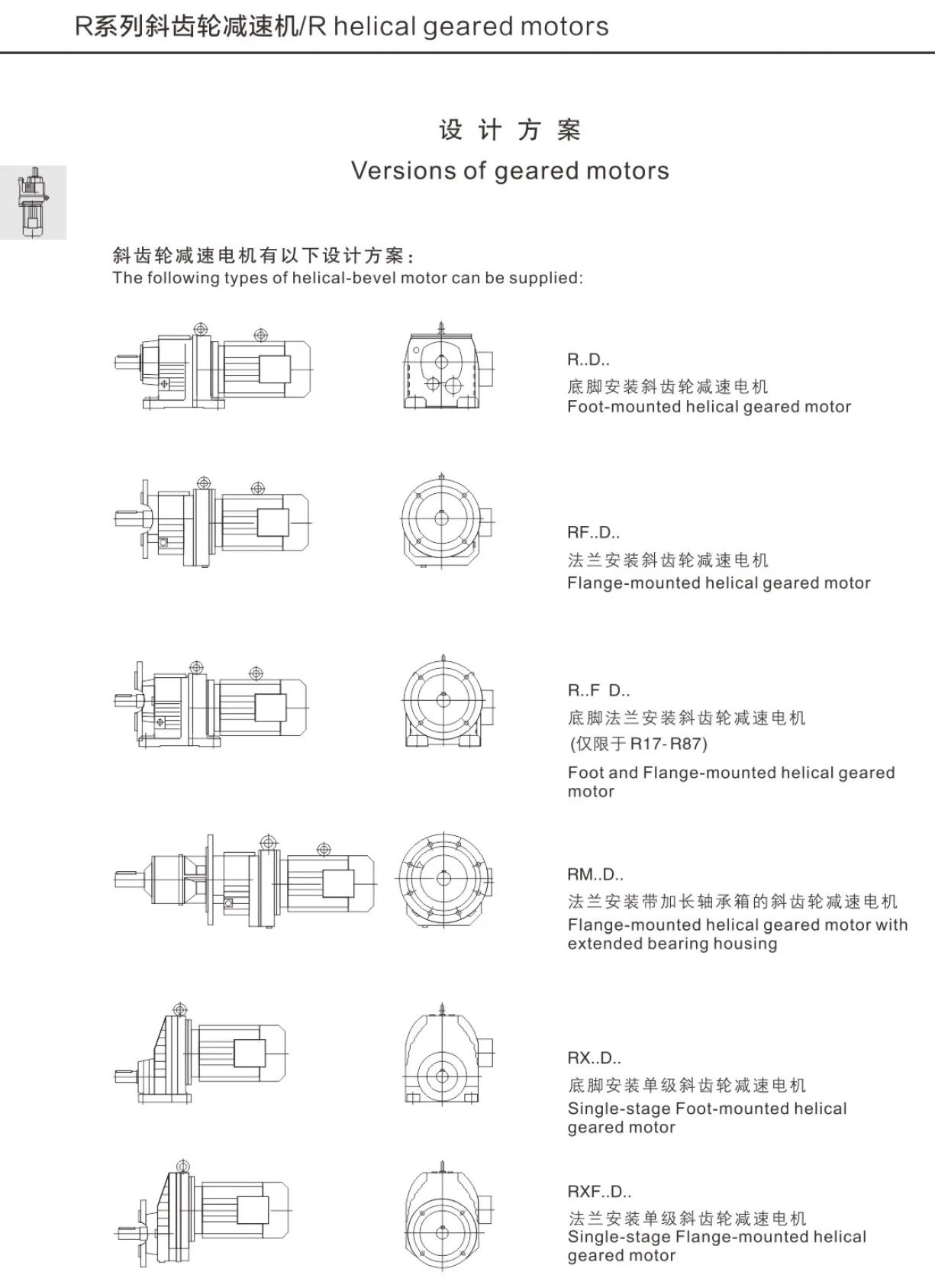 R系列斜齿轮减速机设计方案