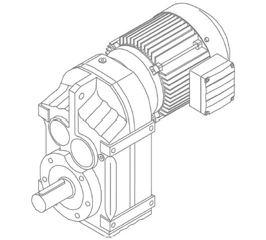 F-series parallel shaft helical gear motor