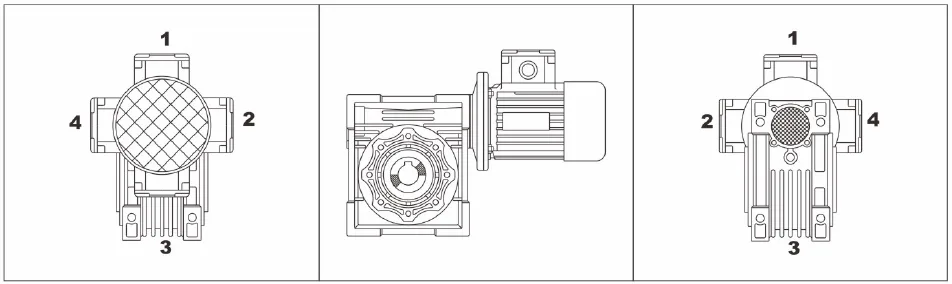 NMRV+NMRV Position of Terminal Box
