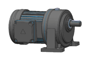 中型GH卧式附三相、单相铝壳（刹车）齿轮减速电机