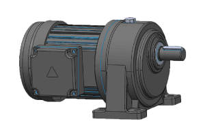 中型GH卧式三相、单相铝壳（刹车）缩框型齿轮减速电机