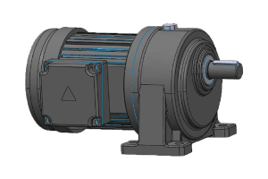 中型GH卧式高速比附三相、单相铝壳（刹车）缩框型齿轮减速电机